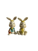 Set 2 Unbranded Miniature Easter Bunny Rabbit Figures Plastic Egg Basket... - $11.88
