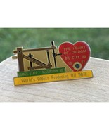 Lions Club Lapel Pin The Heart of Oildom Oil City PA 1982 - $25.75