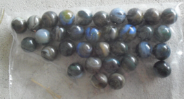 Vintage Lot of 33 Dark Multicolor Swirl Glass Marbles - £18.92 GBP