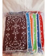 Set of 12 Jamaican Bath Rags Soft Extra Long Fringe Edge Wash Cloths Kerchiefs - $376.05 MXN