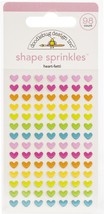 Doodlebug Sprinkles Adhesive Enamel Shapes-Heart-Fetti, Hey Cupcake - £12.82 GBP