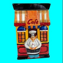 Chef Cafe Cookie Jar Canister Jennifer Garant Certified International  - £24.63 GBP
