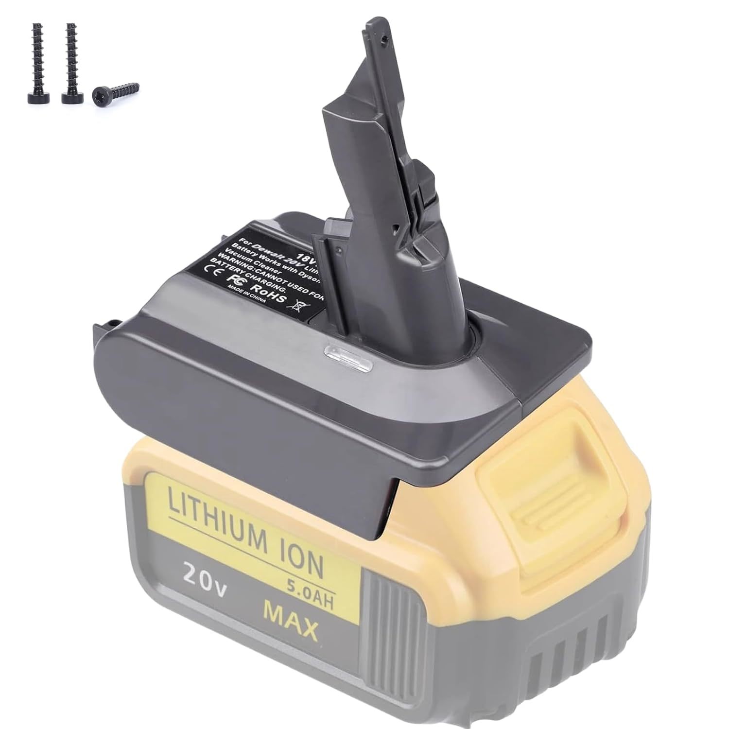 V7 Adapter Use For Dyson V7 Vacuum,For Dewalt 20V 60V Battery Convert To Work Fo