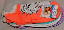 Princess Elsa Frozen Socks Girls Medium Large Disney NEW Anna Olaf Adult 5 Pairs - £10.79 GBP