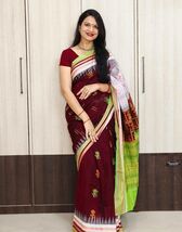 Odisha Handloom Brand New Wedding Cotton Saree for Women – Traditional S... - $96.06