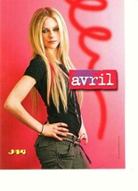Avril Lavigne Jason Dolley teen magazine pinup clipping J-14 black shirt - £1.97 GBP