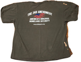 Drab Green NRA 2nd Amendment America&#39;s Original Homeland Security T-Shir... - $6.80