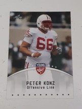 Peter Konz Wisconsin Badgers Atlanta Falcons 2012 Leaf Young Stars Card #71 - $0.98