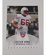 Peter Konz Wisconsin Badgers Atlanta Falcons 2012 Leaf Young Stars Card #71 - £0.77 GBP