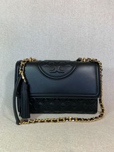 NEW VERSION Tory Burch Black Leather Fleming Convertible Bag $598 - £470.40 GBP
