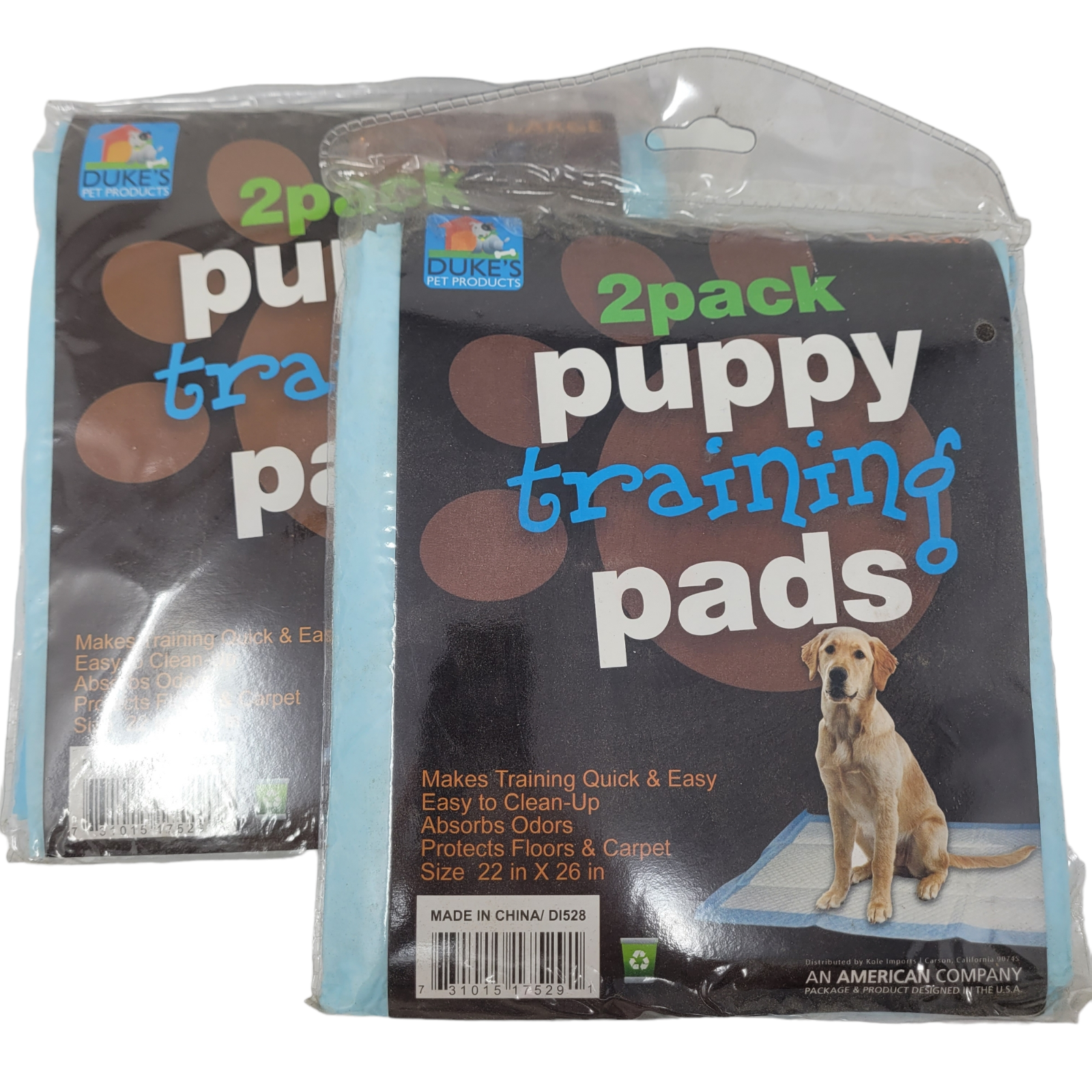 Primary image for 4 - Puppy Training Potty Pads 26" x 22"  easy clean up Absorbs Odors New Dukes