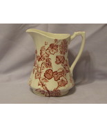 Alfred Meakin Red Florette Pitcher England - $12.95