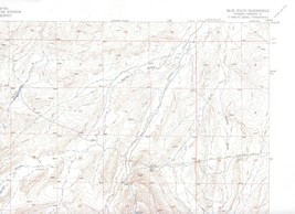 Blue Gulch Quadrangle Wyoming 1953 Topo Map Vintage USGS 7.5 Minute Topographic - £15.68 GBP