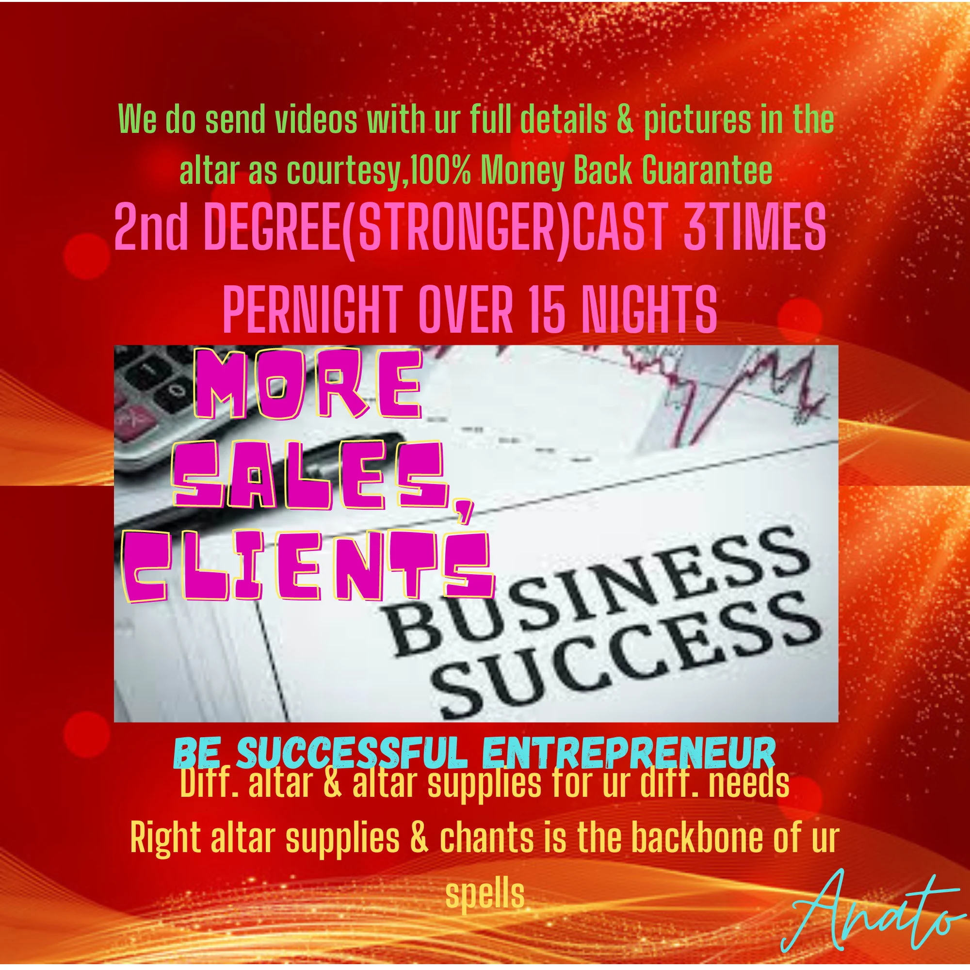 Make Your business Explode with sales, business prosperity, victory - $660.00