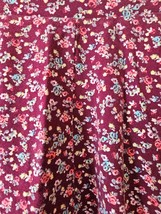 SO Womens Juniors Skater Skirt Size M Multi Floral Cotton Spandex Elastic Waist - $9.90