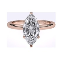 1.20CT Marquise Cut Solitaires G-H Color with SI Clarity Natural Diamond Ring - £4,708.51 GBP