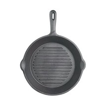 Kitchen Craft 24 cm Clearview Deluxe Cast Iron Round Ribbed Grill Pan  - $46.00