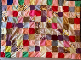 Baby Nursery Blanket Handmade Vintage Quilt Baby Nursery Blanket 44&quot; x 34&quot; - £85.11 GBP
