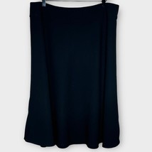 PENDLETON black a line side zip midi skirt size 16 minimalist office career - $37.74