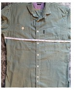 Paul Smith M Mens Dress Shirt Button Down Green Purple White Genuine Che... - $43.79 CAD