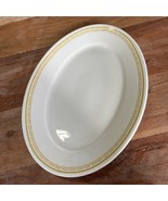 Vintage HOMER LAUGHLIN Athena Gold Key Restaurantware Oval Platter 10.5” - $19.14 CAD