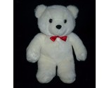 12&quot; VINTAGE TEDDY BEAR WHITE OSHKO INTERNATIONAL STUFFED ANIMAL PLUSH TO... - $42.75