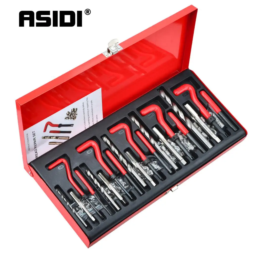 131PCS Auto Engine Block Restoring Damaged Thread Repair Tool Kit M5 M6 M8 M10 - £138.36 GBP+