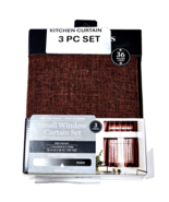 Better Homes &amp; Gardens Small Window Curtain Set Rod Pocket Valance 2 Tie... - $480.41 MXN