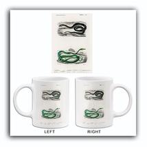 Grass Snake -  Green Vine Snake - 1849 - Illustration Mug - £19.22 GBP+