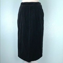 Blake by Devon Skirt Union Made Vintage Black Velvet w Pockets  - £36.34 GBP