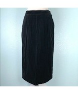 Blake by Devon Skirt Union Made Vintage Black Velvet w Pockets  - £37.28 GBP