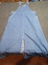Eddie Bauer Overall Denim Jean Skirt Women Medium Tall MT Blue Skirtall - £36.46 GBP