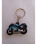 Yamaha Motorcycle Rocket Vinyl Light BlueWhite Keychain Key Accessories ... - $14.99
