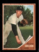 1962 Topps #185 Roland Sheldon Vg+ Yankees *NY12312 - £4.22 GBP