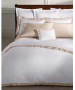 Ralph Lauren 624TC Organic Cotton Sateen Border F/Queen Duvet Cover Coas... - $176.71 CAD