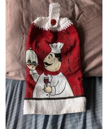 Chef Pierre Mangia Crocheted Top Kitchen Towel Double Sided  - $165.04 MXN