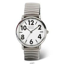 Hammacher Gentleman's Easy Read Stainless Steel Big Numbers Watch Wristwatch - £22.64 GBP