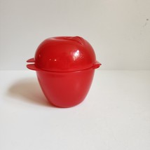 Tupperware Apple Keeper Fruit Storage Locker Candy Sparkling Red #4941 - $4.99