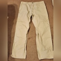 Carhartt men 42x34 carpenter beige pants - $29.69