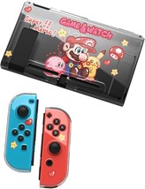 Nintendo Switch Protective Case, Cute Clear Soft Tpu Slim Grip Cover With Stand, - £30.44 GBP