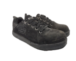 Skechers Men&#39;s Steel Toe Steel Plate Skate Safety Work Shoes 99992001 Bl... - $37.99
