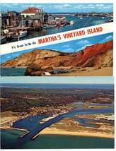 2 Postcards Scenic Views Martha&#39;s Vineyard Island Menemsha Village Unposted - £3.16 GBP