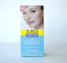 Surgi Facial Hair Removal Cream Fresh Scent EXTRA GENTLE Formula 1 Box New - $19.99