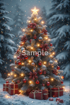 Christmas tree captures the magic, peace, and nostalgic joy of Christmas - €1,03 EUR