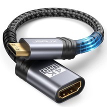 Mini Hdmi To Hdmi Adapter, Mini Hdmi Male To Hdmi Female Cable With 4K 60Hz Hdr  - £14.38 GBP