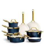 Gotham Steel Pro Forged Hammered 13pc pots and pans Set in Navy - $486.18 CAD
