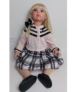 Denise McMillan Vinyl And Cloth 25&quot; Doll AEL 2007 Blonde Hair Blue Eyes - $947.37 MXN
