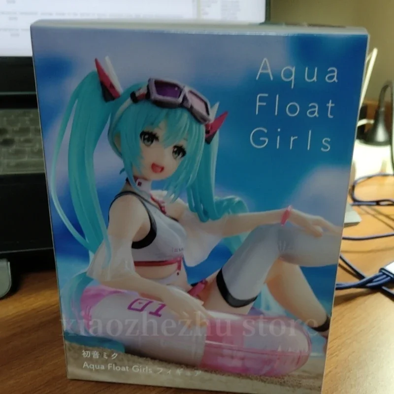 Original Hatsune Miku Figure Aqua Float Girl Pool Party 99400 Action Figurines - £37.14 GBP+