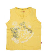 NWT Shilav Girl Beach Party Yellow Sleeveless T-Shirt 100% Cotton Tee To... - £10.21 GBP