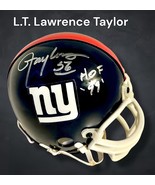 LAWRENCE TAYLOR AUTOGRAPHED SIGNED N.Y. GIANTS FOOTBALL MINI HELMET wAPCOA - $108.89